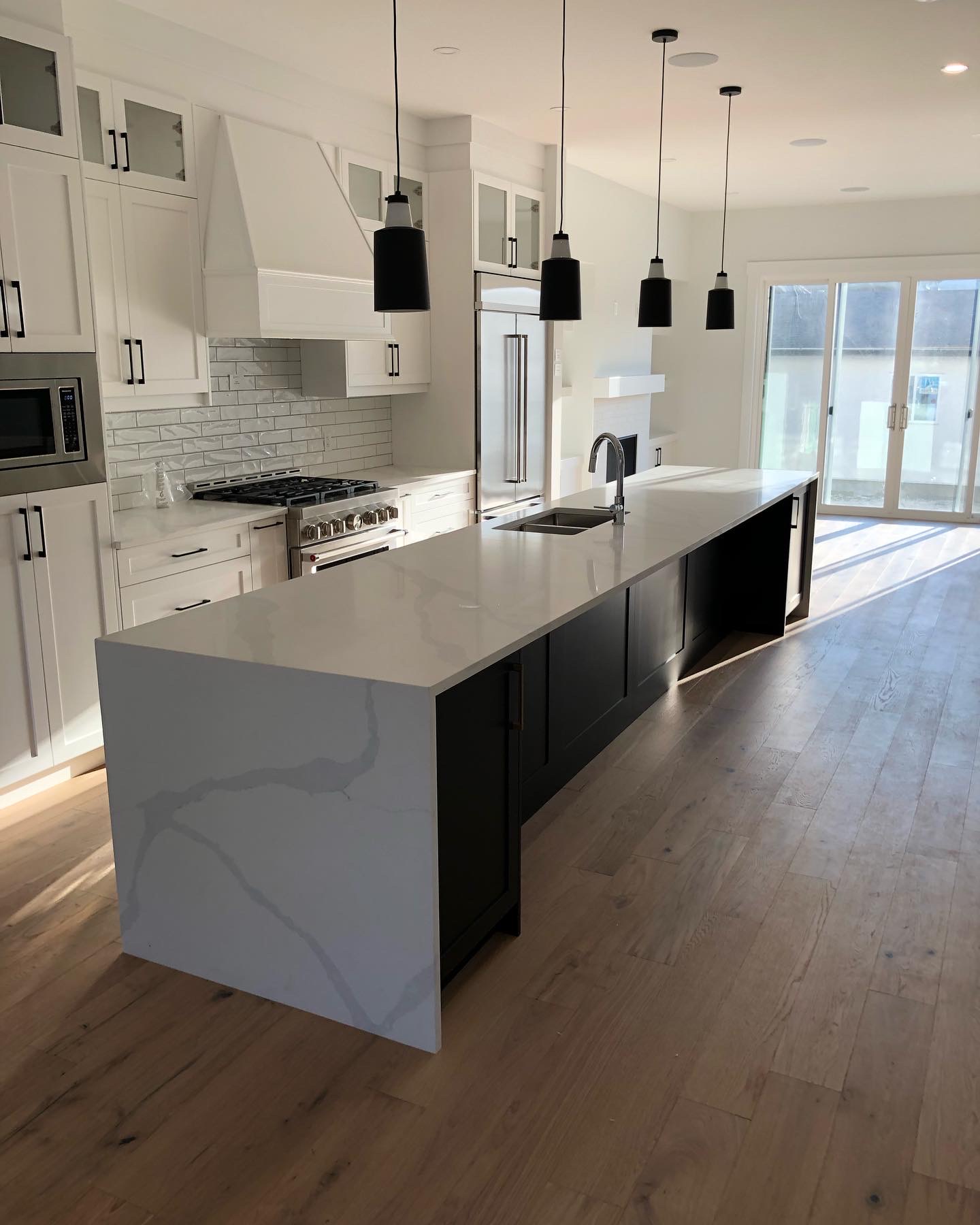Recent residential hardwood flooring project by Legacy in the Calgary area